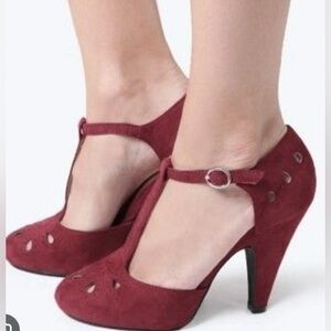 ModCloth Zest Heels in Wine colour